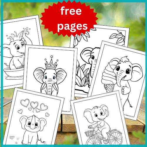 Elephant coloring pages