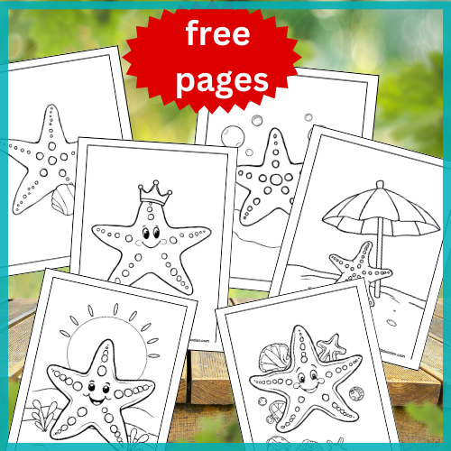 Starfish Coloring Pages