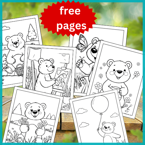 Bear coloring pages