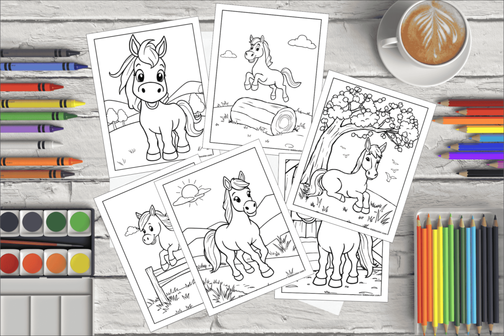 Horse coloring pages