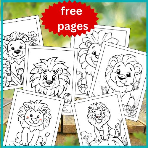 Lion coloring pages