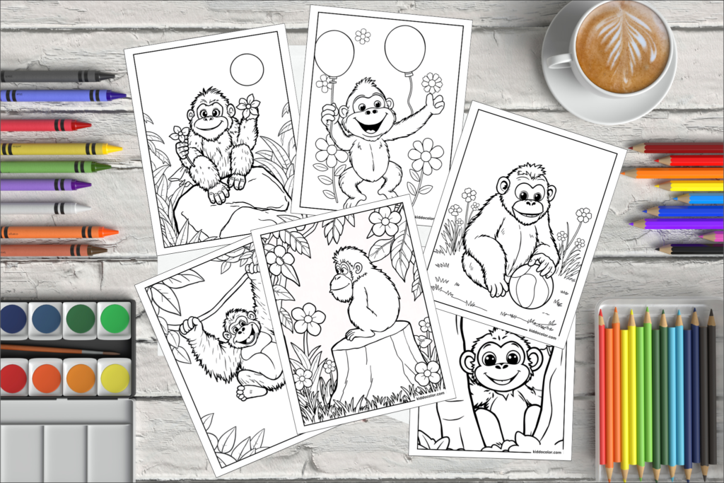 Orangutan coloring pages1