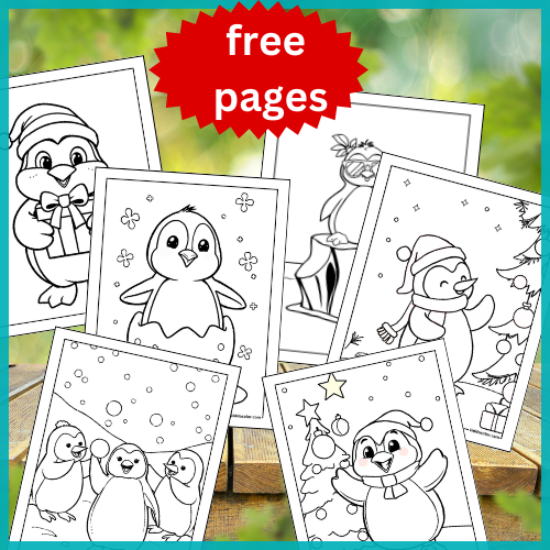 Penguin coloring pages