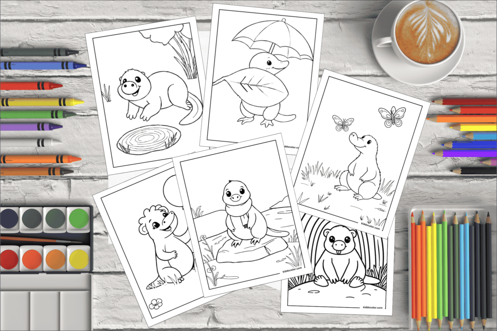 Platypus Coloring Pages 