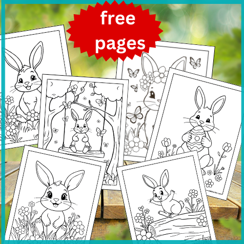 Rabbit coloring pages