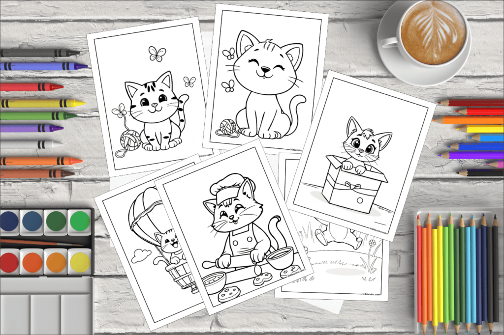 cat coloring pages