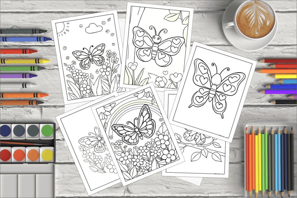 Butterfly coloring pages