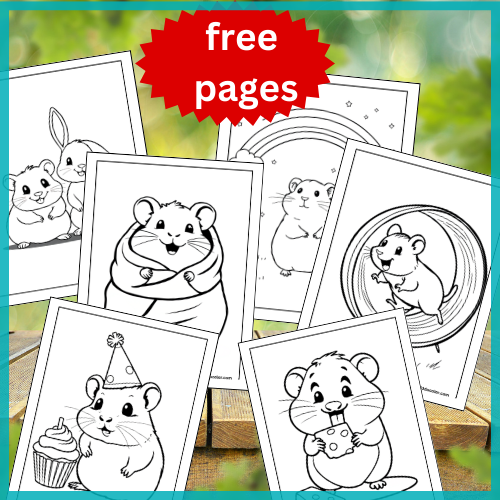 hamster coloring pages