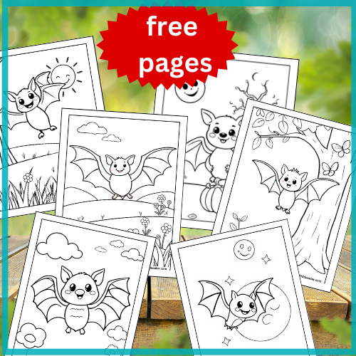 Bat coloring pages