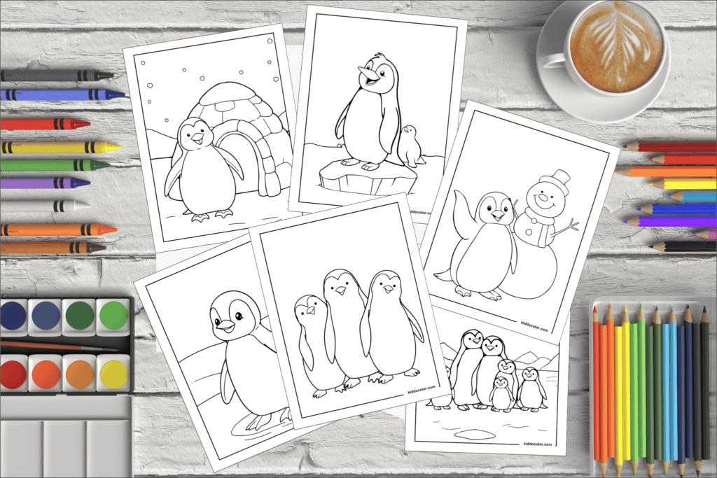 Emperor Penguin Coloring Page