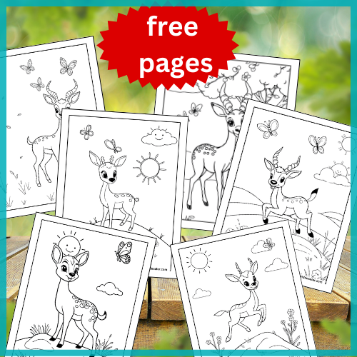 Free Printable Gazelle Coloring Pages for Kids