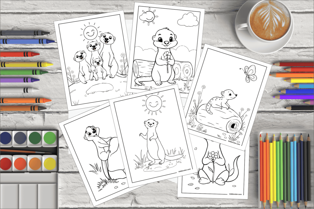 Mongoose coloring pages