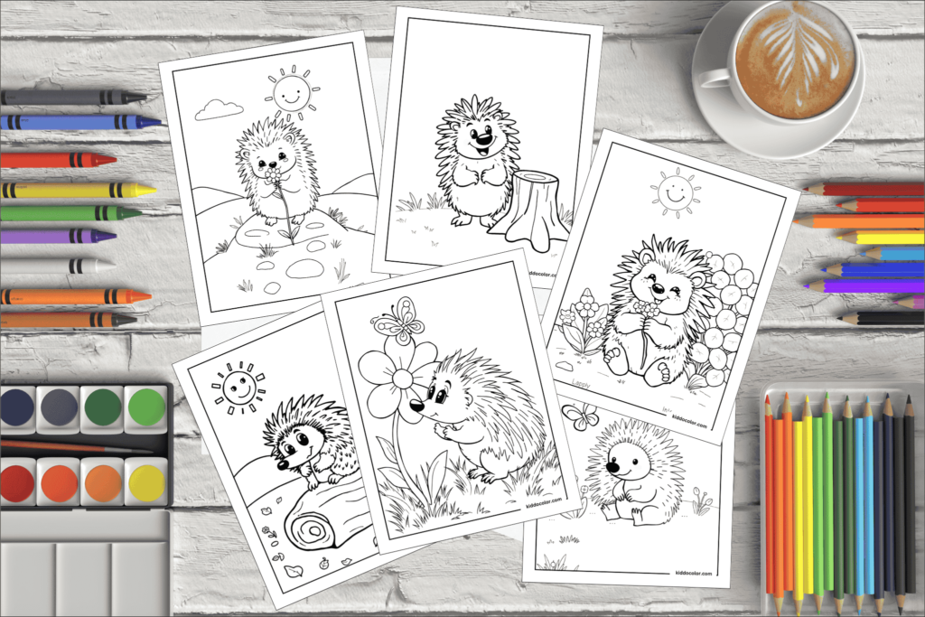 Porcupine coloring pages