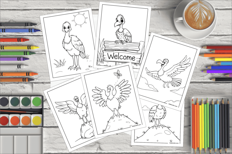 vulture coloring pages