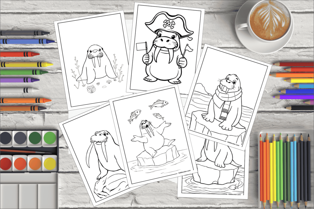 walrus coloring pages